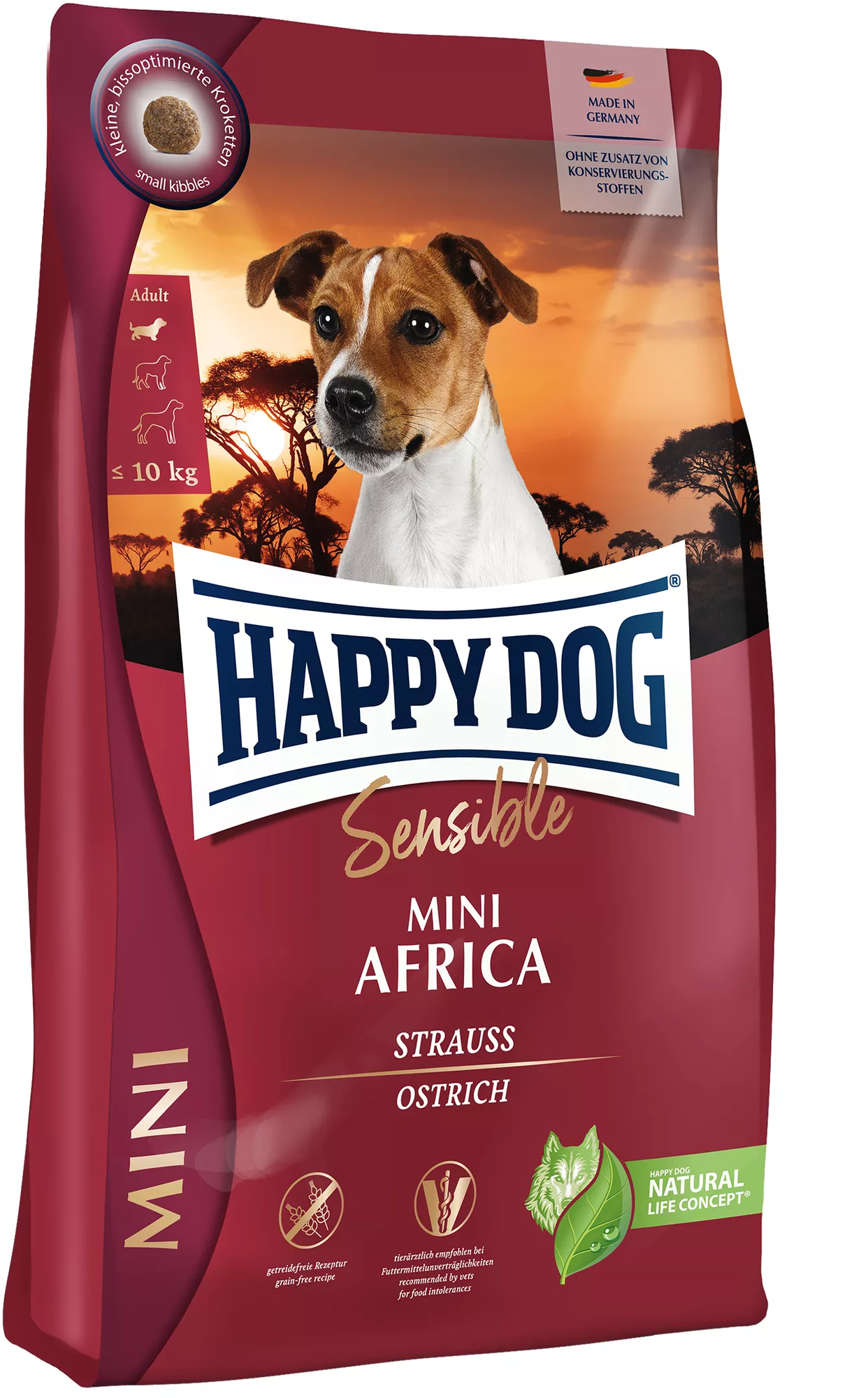 Happy Dog Trockenfutter Sensible Mini Africa - 4 kg
