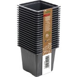 20 Kunststofftöpfe  7 cm quadr., schwarz