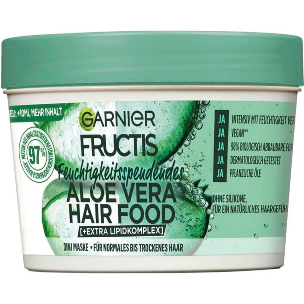 GARNIER FRUCTIS Aloe Vera Hair Food Haarmaske, 400 ml - saaza