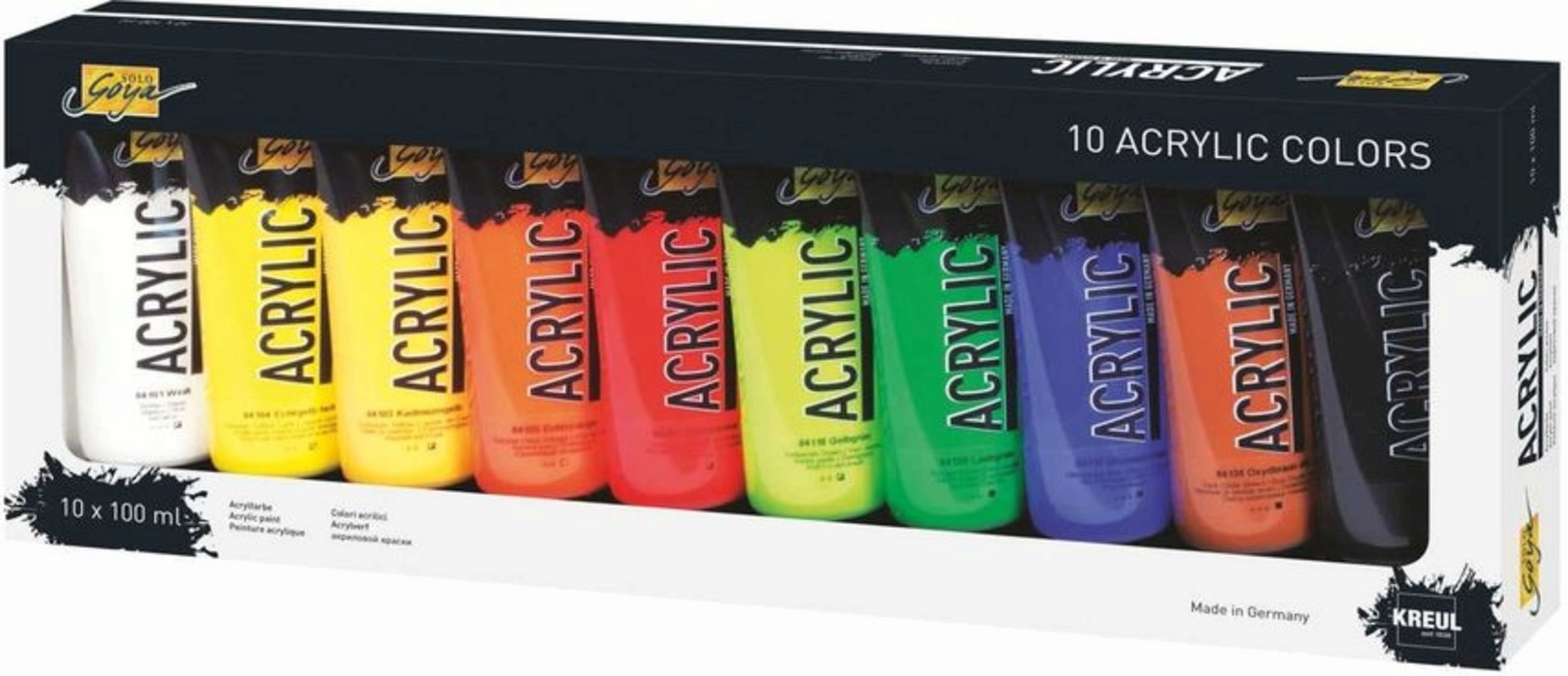 Solo Goya Acrylfarbe Tuben-Set 10x 100 ml
