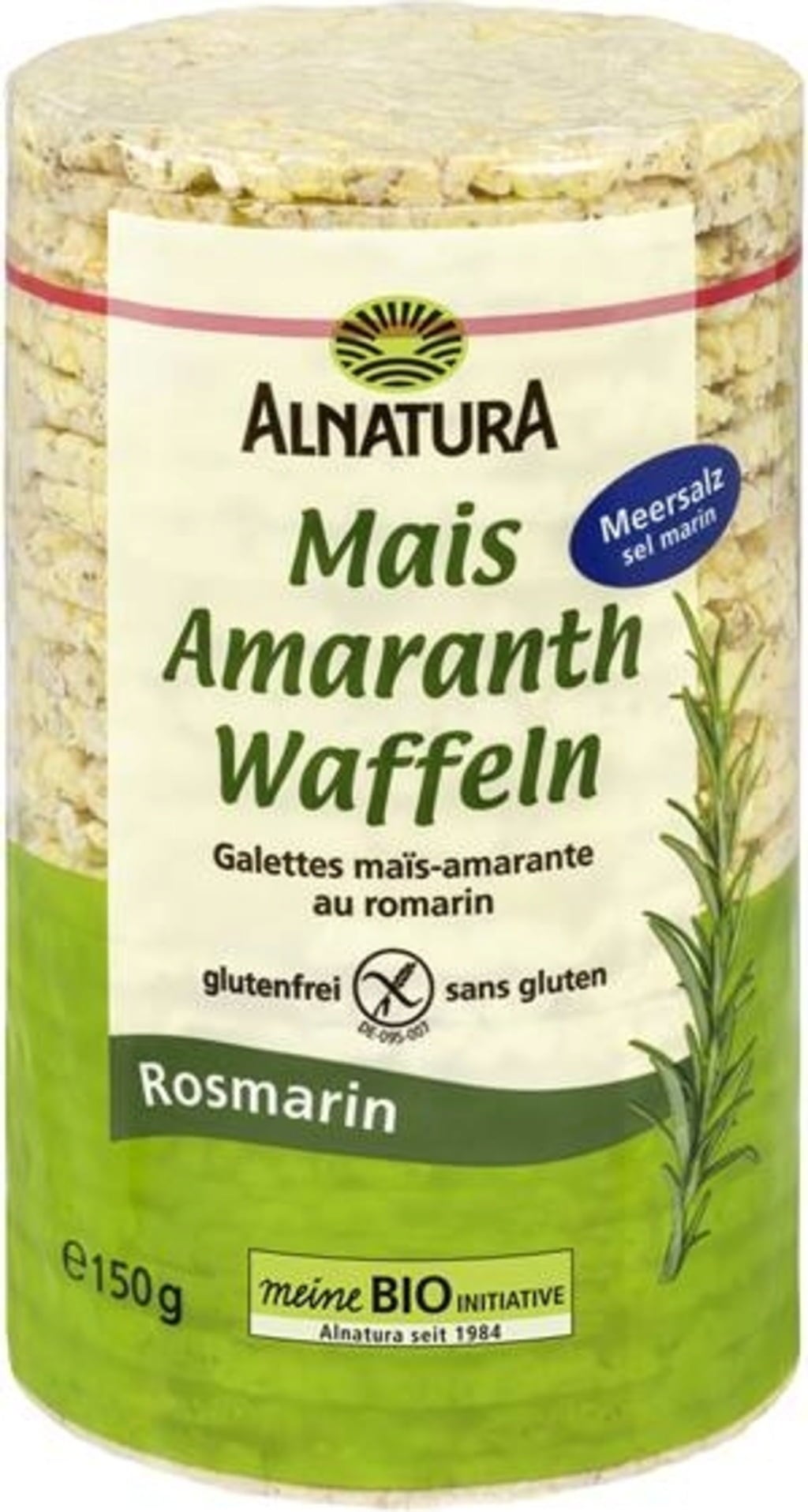 Alnatura Bio Mais-Amaranth-Waffeln Rosmarin - 150 g