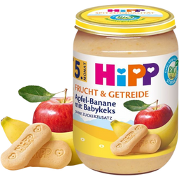 Bio Frucht & Getreide Apfel-Banane mit Babykeks - 190 g