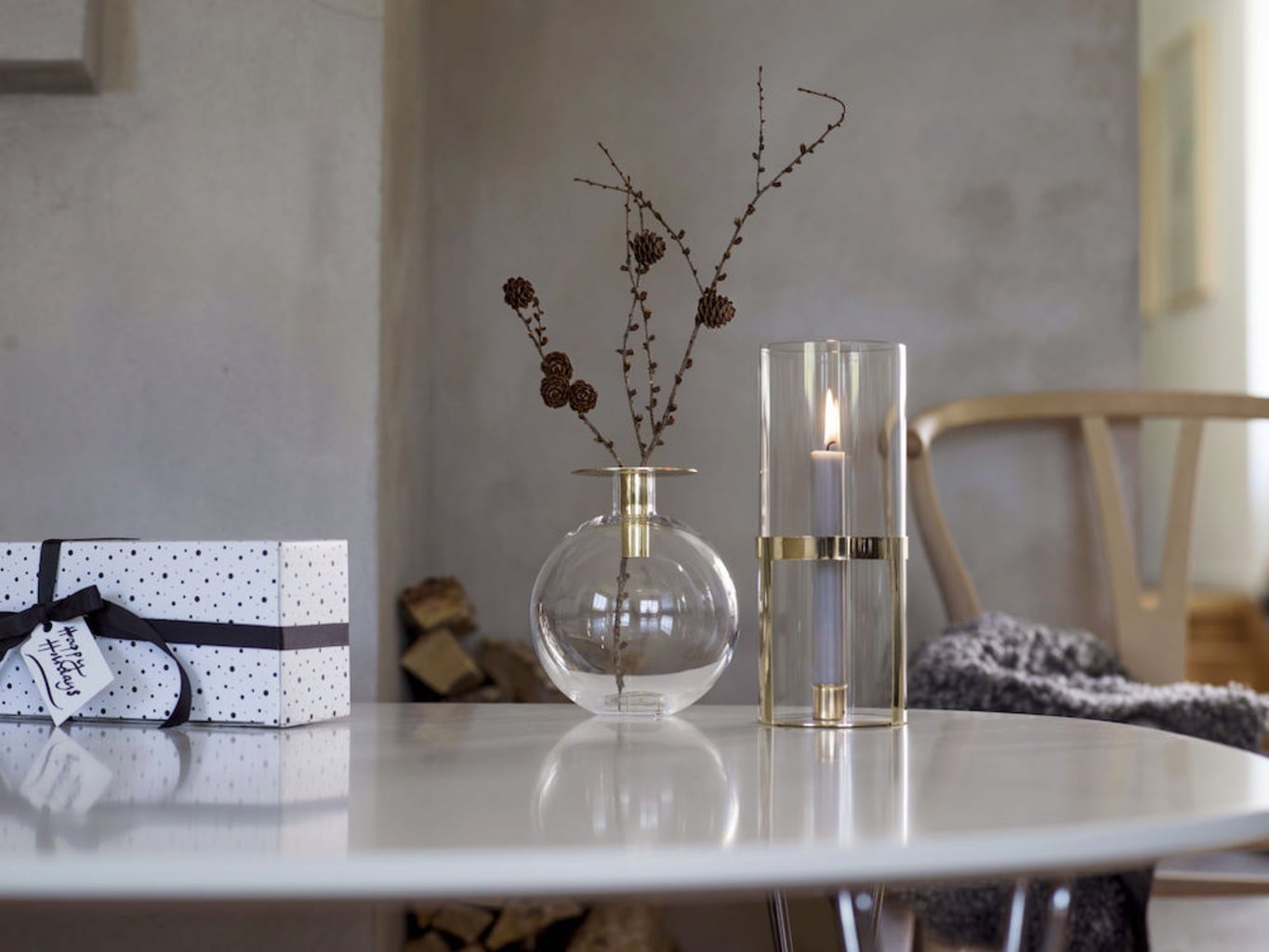 sagaform Top Vase - gold