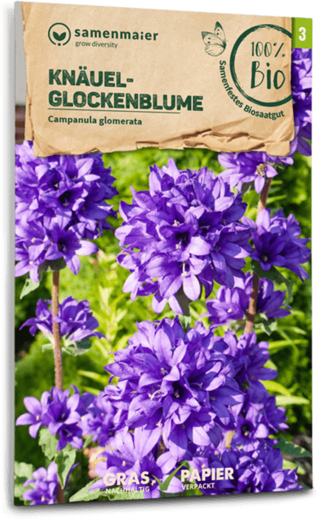 Samen Maier Bio Wildblume Knäuel-Glockenblume