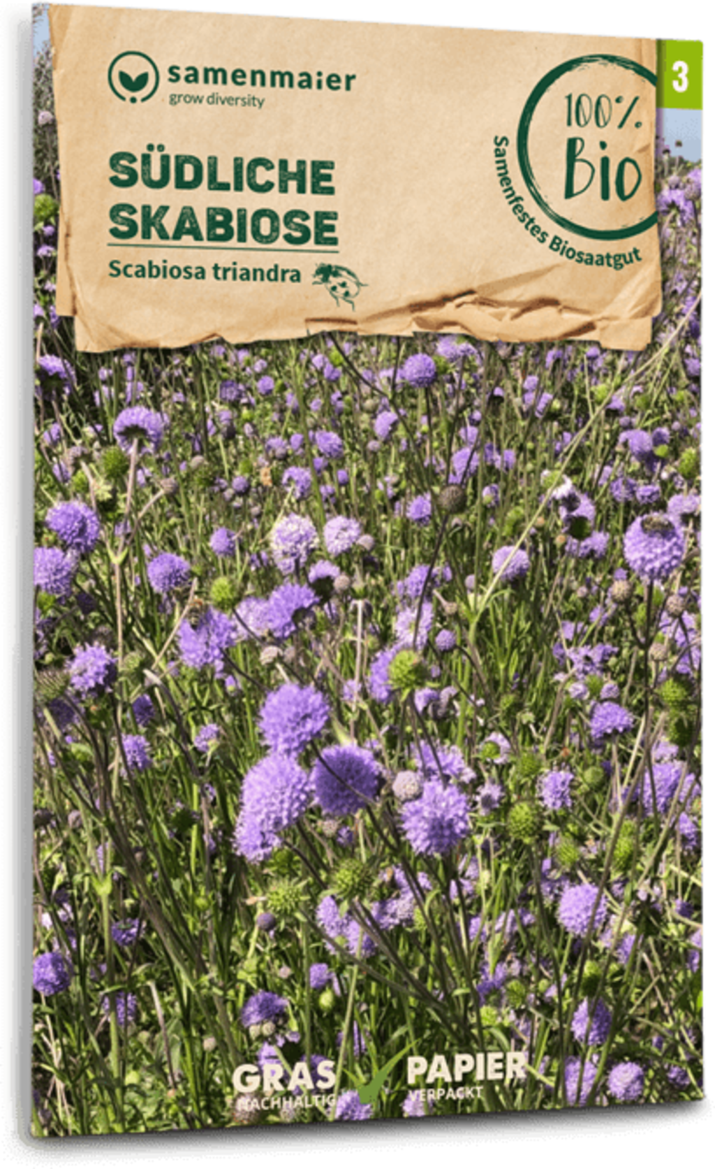 Samen Maier Bio Wildblume Südliche Skabiose
