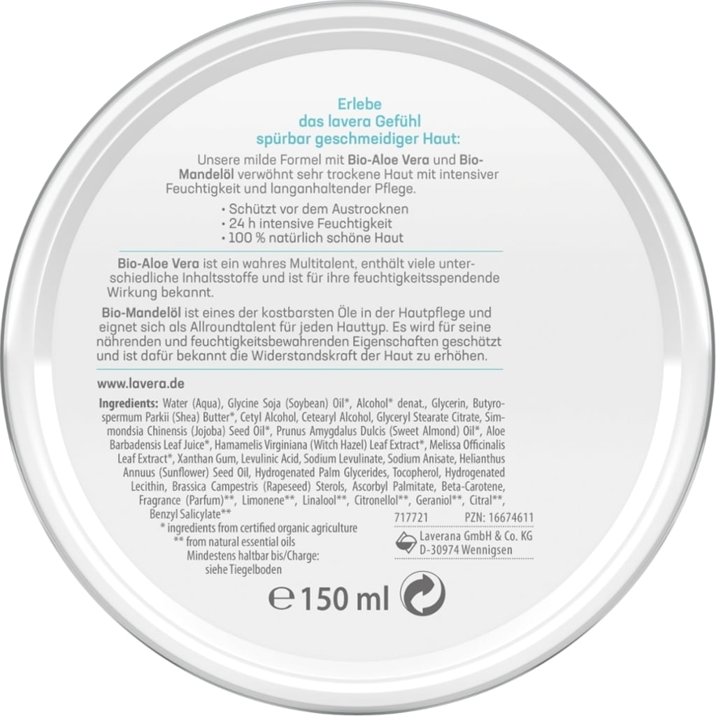 Lavera Basis Sensitiv Creme - 150 ml