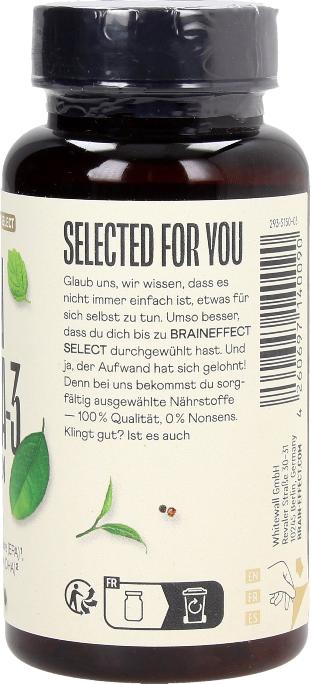 BRAINEFFECT ESSENTIALS Vegan Omega 3 - 60 Kapseln