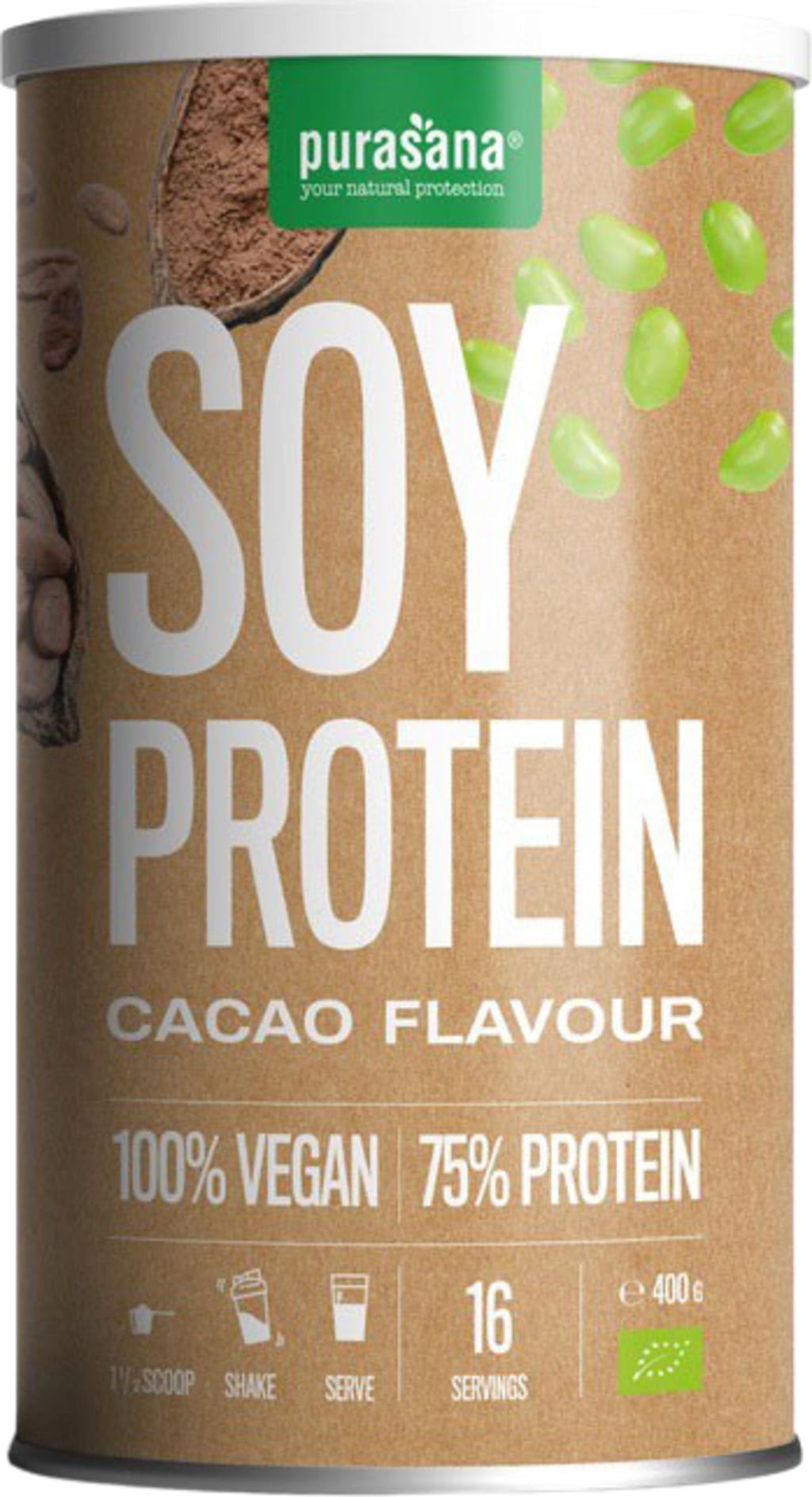 Purasana Bio Veganer Proteinshake - Sojaprotein