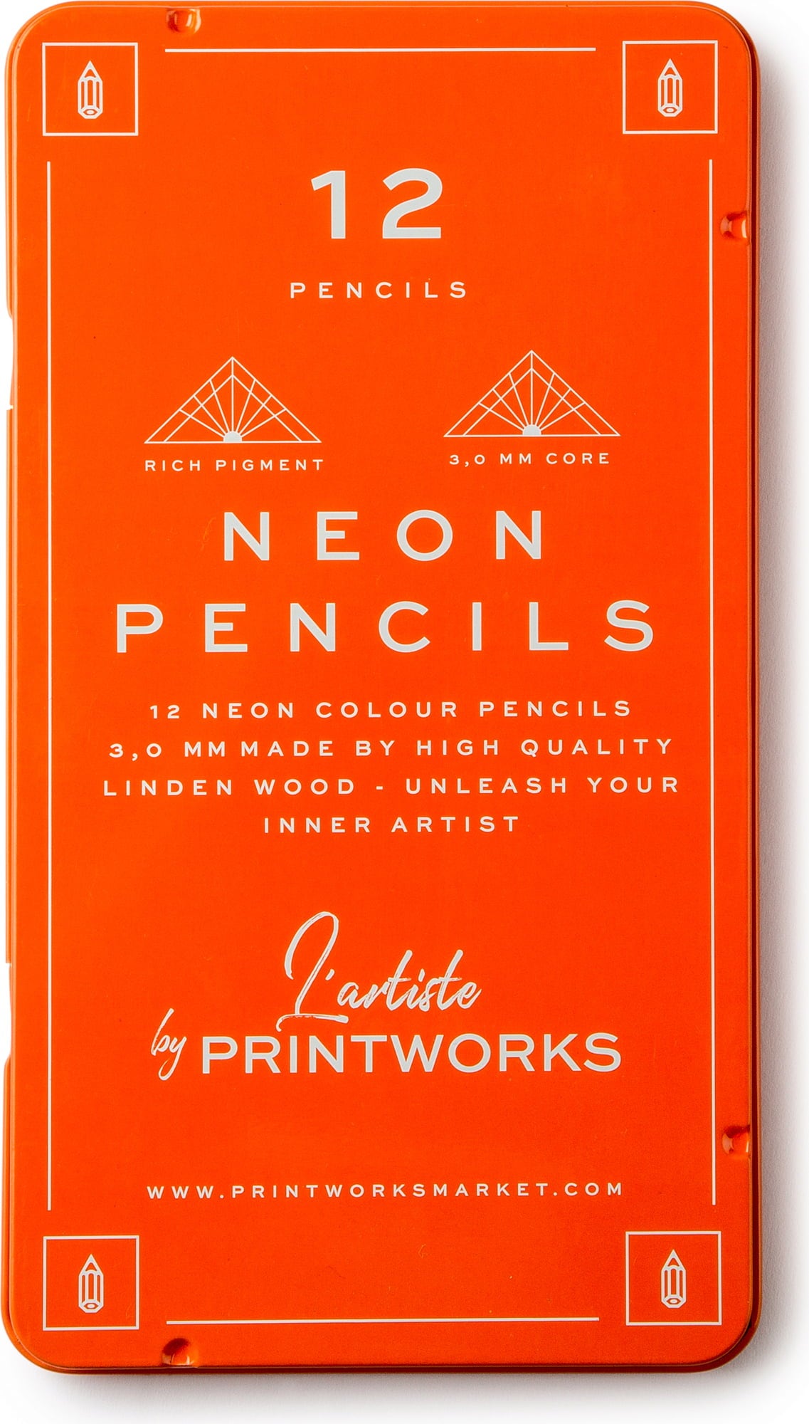 Printworks 12 Farbstifte - Neon - 1 Stk