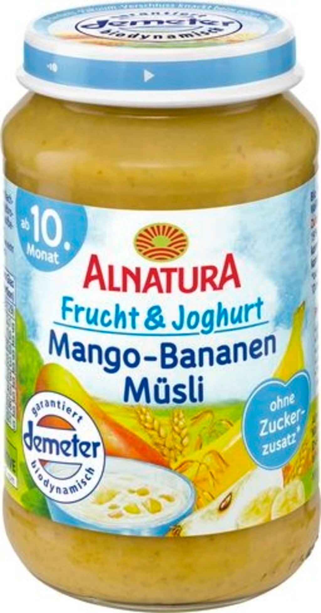 Alnatura Bio Babygläschen Mango-Bananen-Müsli