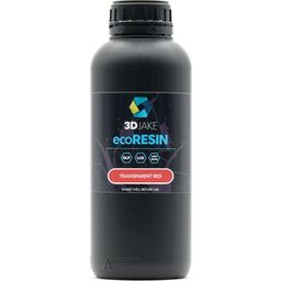 3DJAKE ecoResin Transparent Rot - 500 g