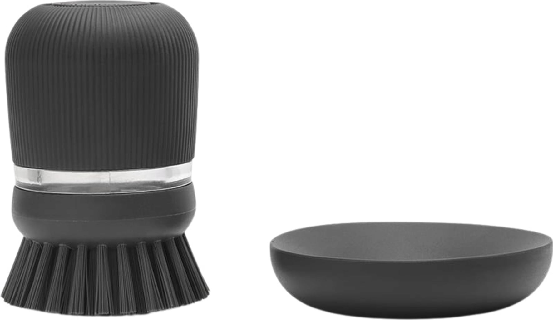 Spülbürste mit Seifenspender, Dark Grey