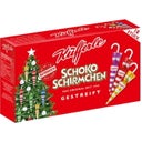 Schokoschirmchen gestreift, 18 Stück (240 g)