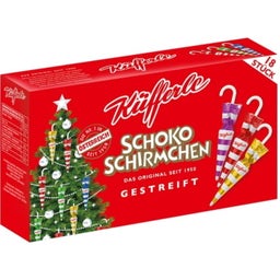 Küfferle Schokoschirmchen gestreift - 18 Stück