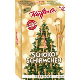 Küfferle Schokoschirmchen FESTGOLD - 18 Stück