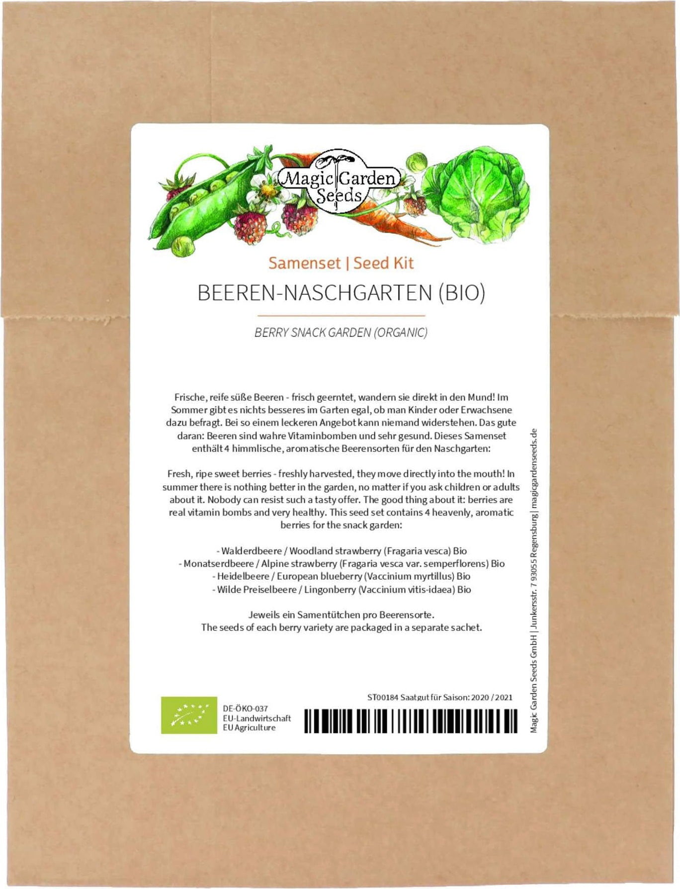 Magic Garden Seeds Bio Beeren-Naschgarten 