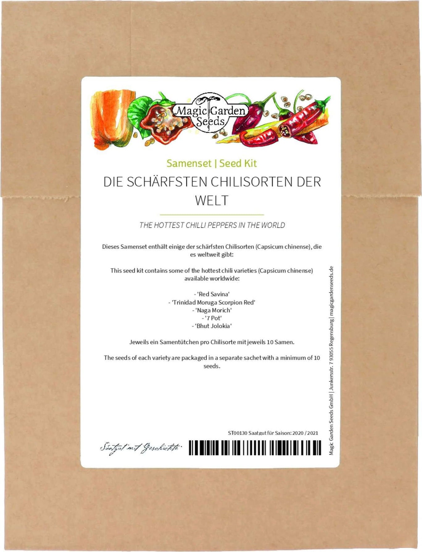 Die schärfsten Chilisorten der Welt - Samenset