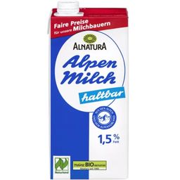 Alnatura Bio Haltbare Alpenmilch 1,5% Fett - 1 l