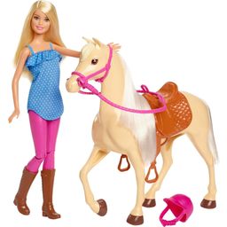 Pferd und Barbie-Puppe