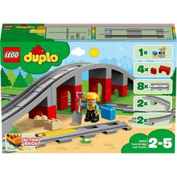 DUPLO - 10872 Eisenbahnbrücke und Schienen - 1 Stk