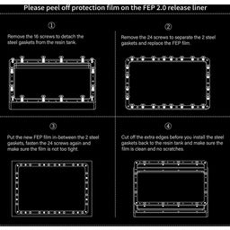 Elegoo FEP Folie 2.0 5er-Set - Saturn S