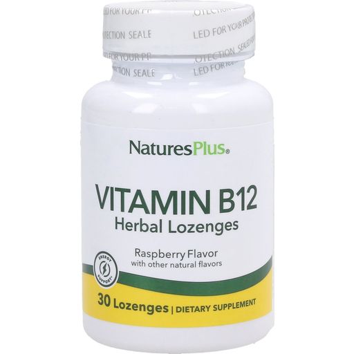 NaturesPlus® Vitamin B12 1000 mcg Kräuterpastillen - 30 Lutschtabletten
