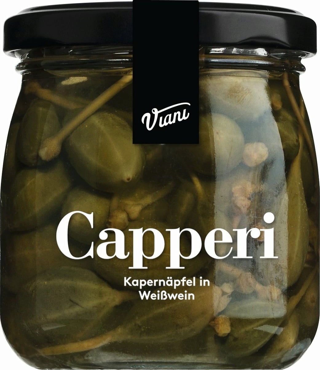 CAPPERI - Kapernäpfel in Weißwein, 180 g