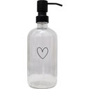 Eulenschnitt Seifenspender Herz transparent - 500 ml