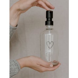 Eulenschnitt Seifenspender Herz transparent - 500 ml