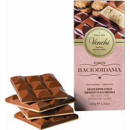 Gianduia-Milchschokolade mit Haselnusskeksen - 100 g