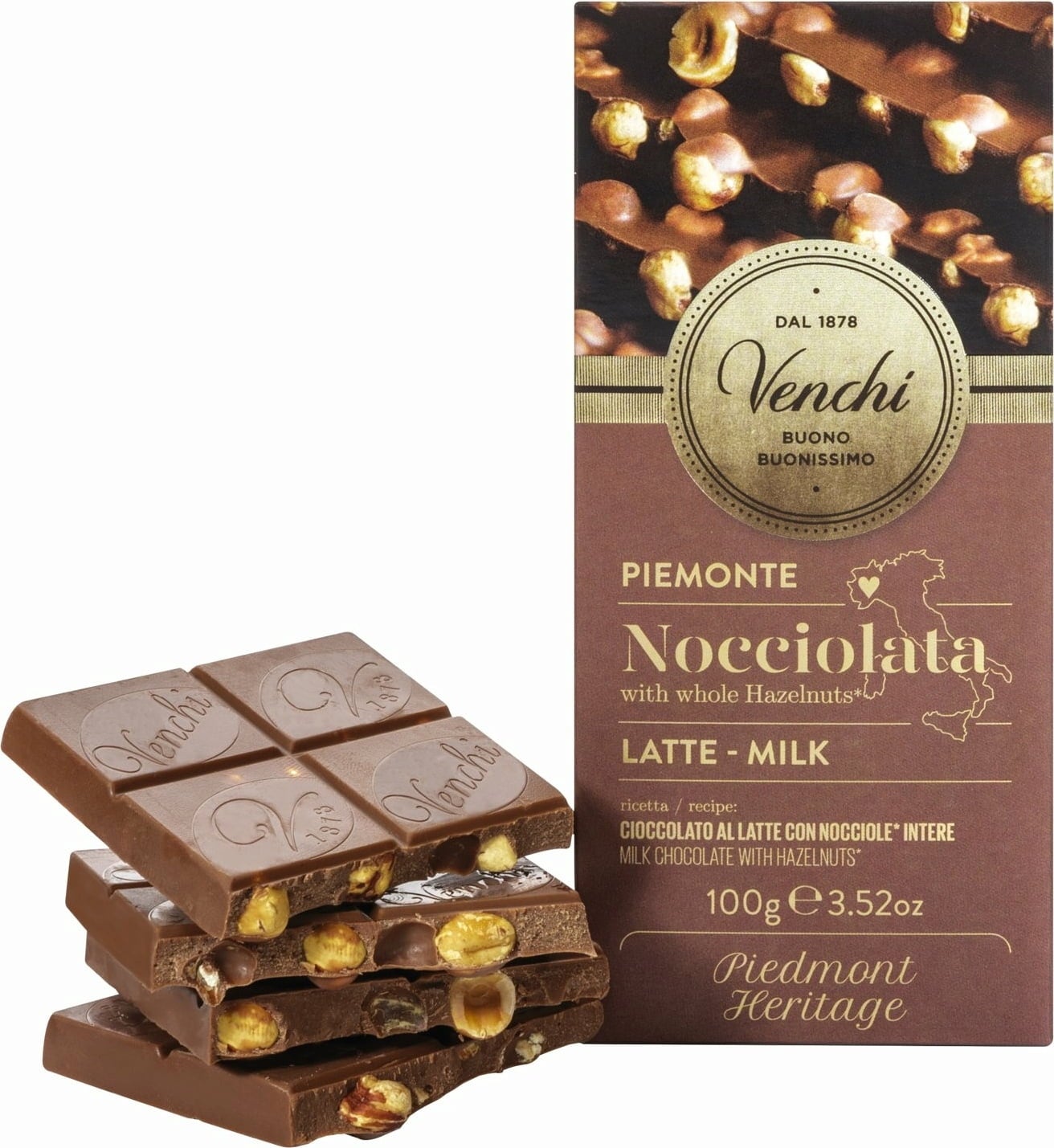 Vollmilchschokolade mit ganzen Haselnüssen - 100 g