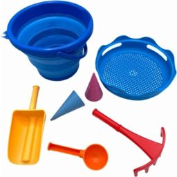 Schildkröt Sandspielzeug-Set 7-teilig, blau - 1 Stk