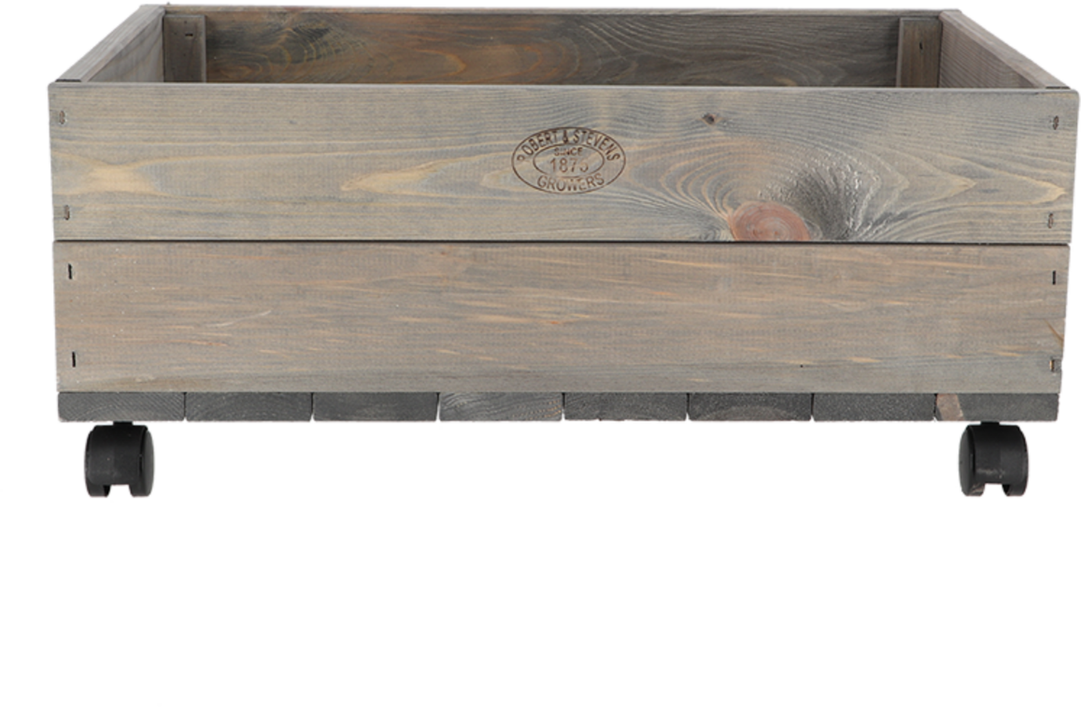 Esschert Design Pflanzenkasten auf Rollen - Medium (59,0cm x 39,0cm x 24,6cm)