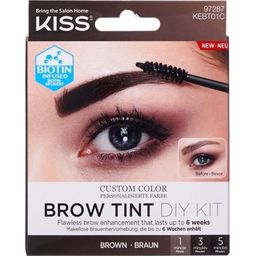 Kiss Brow Tint DIY Kit, Augenbrauenfarbe - brown