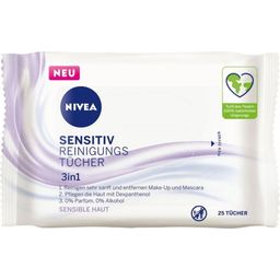 Nivea 3in1 Sensitiv Reinigungstücher - 25 Stk