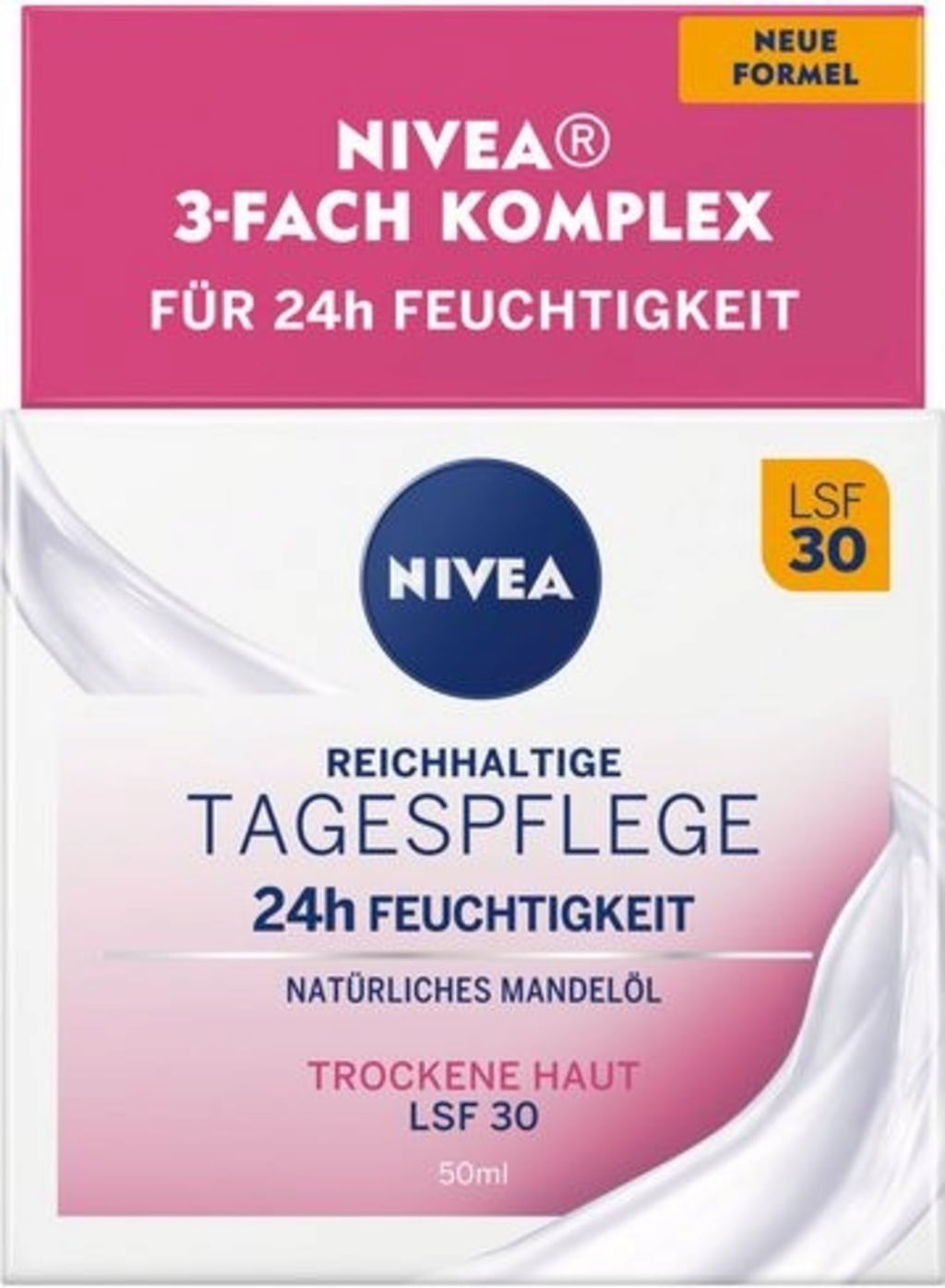 Reichhaltige Tagescreme 24h Feuchtigkeit LSF30 - 50 ml