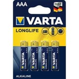 LONGLIFE Alkalinebatterie Micro AAA 1,5V - 4 St&uuml;ck