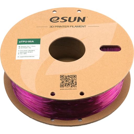 eSUN eTPU-95A Transparent Purple - 1,75 mm / 1000 g