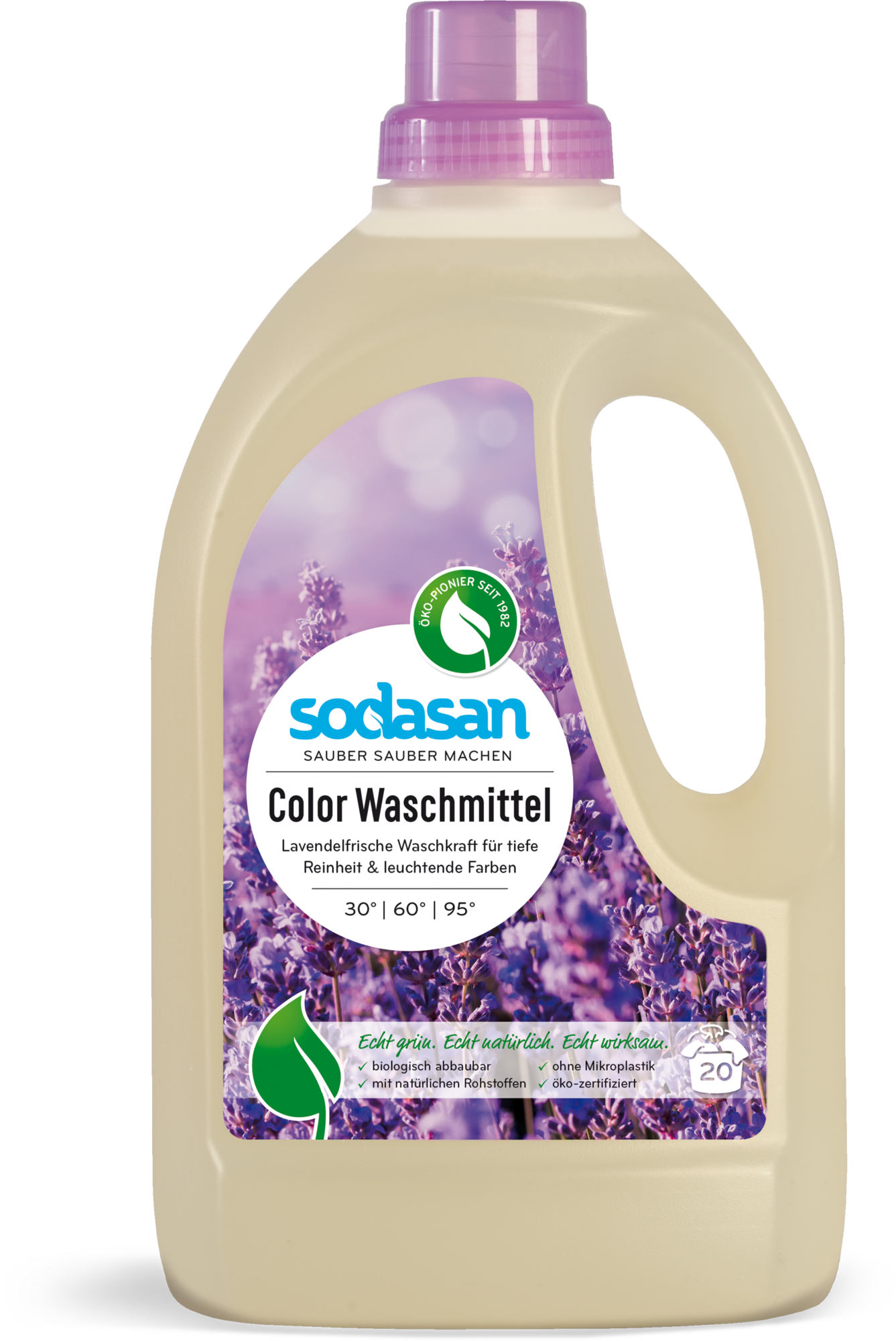 sodasan Flüssigwaschmittel Lavendel Color - 1,5 l