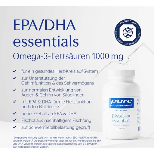 Pure Encapsulations EPA/DHA essentials - 90 Kapseln