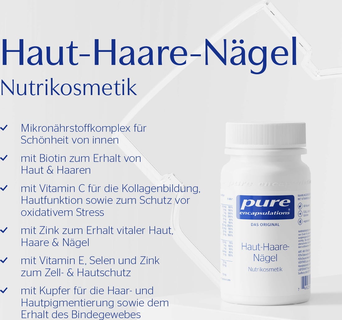 Pure Encapsulations Haut-Haare-Nägel - 180 Kapseln