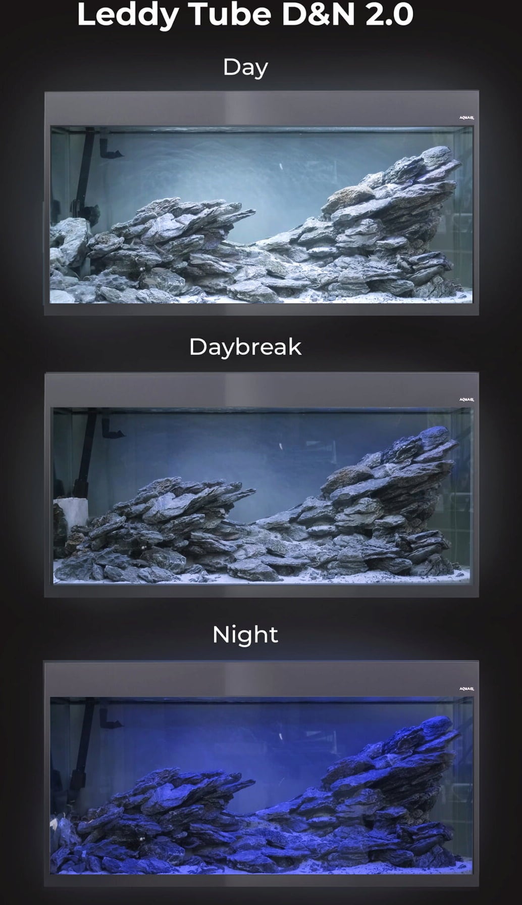 AQUAEL Aquarienset Glossy 80 Day&Night - weiß
