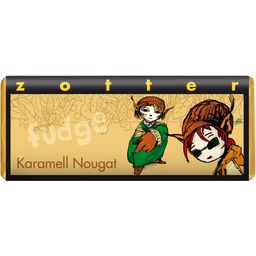 Zotter Schokolade Bio Karamell Nougat "fudge"