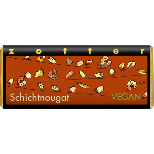 Zotter Schokolade Bio Schichtnougat - 70 g