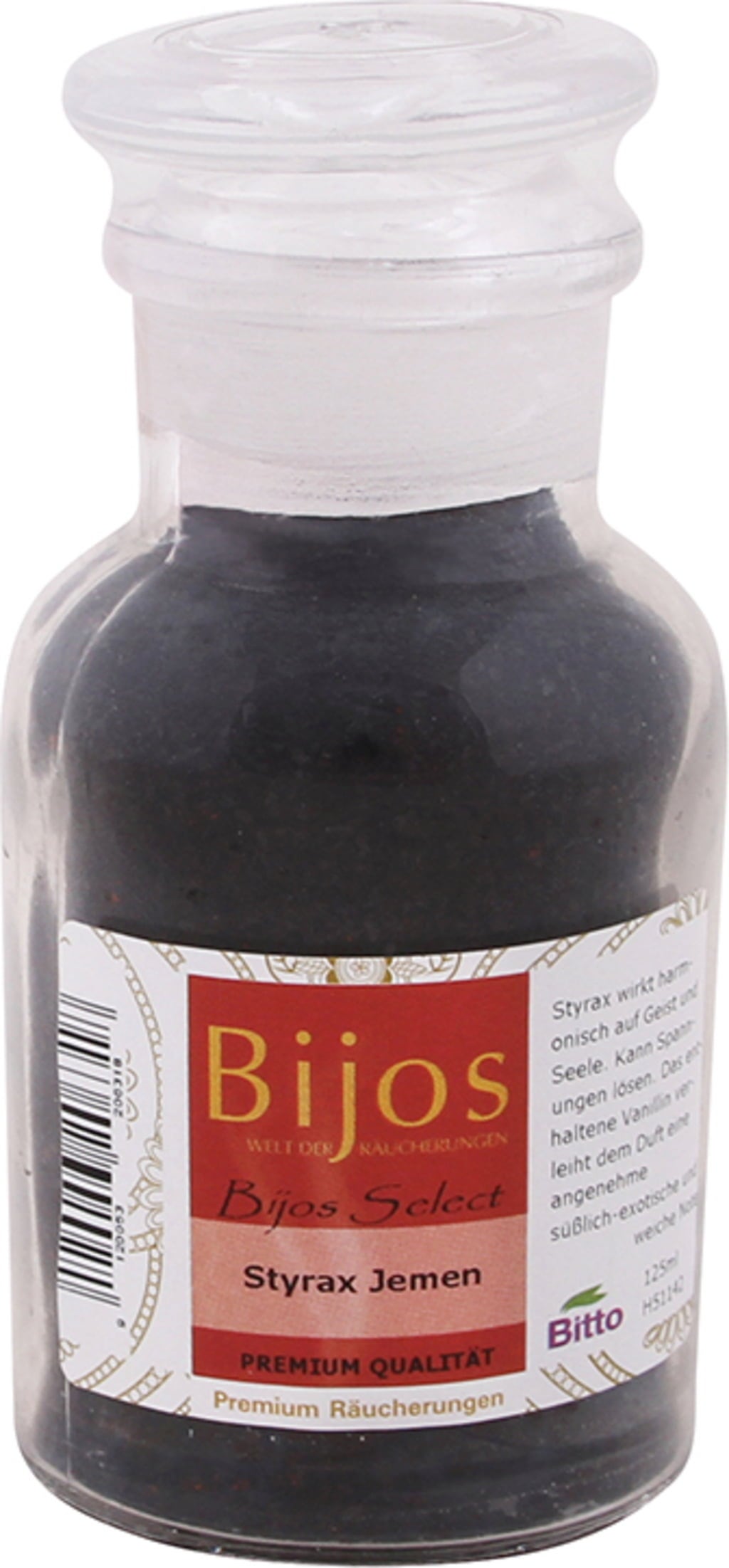Bijos Räucherwerk Styrax Jemen fein - 125 ml