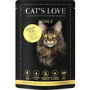 Cat's Love Katzen Nassfutter ADULT HUHN PUR - 85 g