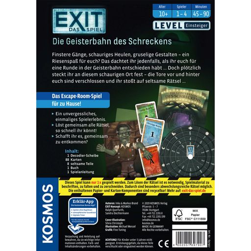 EXIT - Das Spiel - Die Geisterbahn des Schreckens - 1 Stk