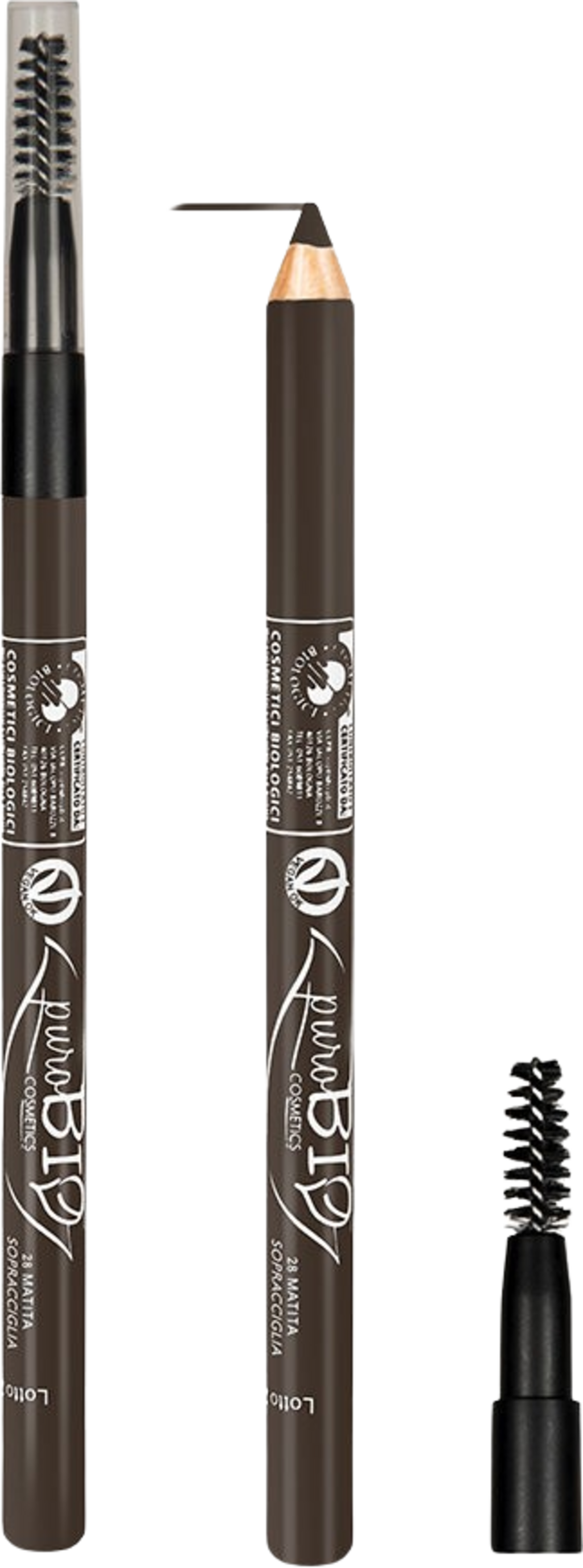 Eye & Eye Brow Pencil, 28 Dunkle Taube, vegan (3.8 g)