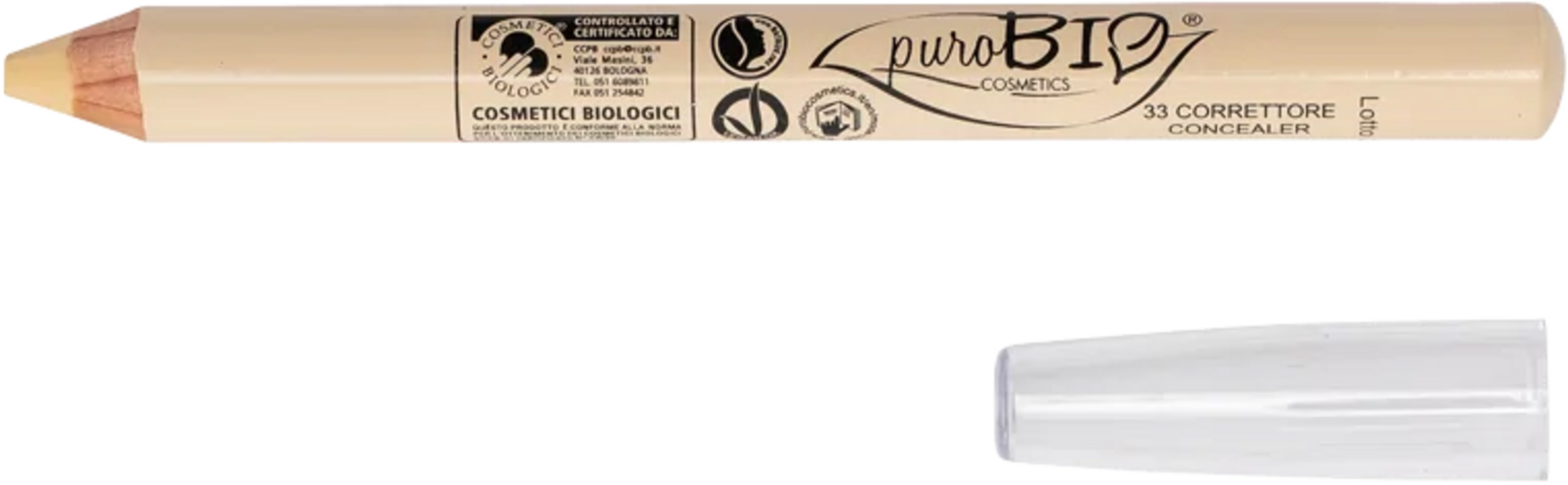 PuroBIO Cosmetics Corrective Concealer - Gelb (33), vegan