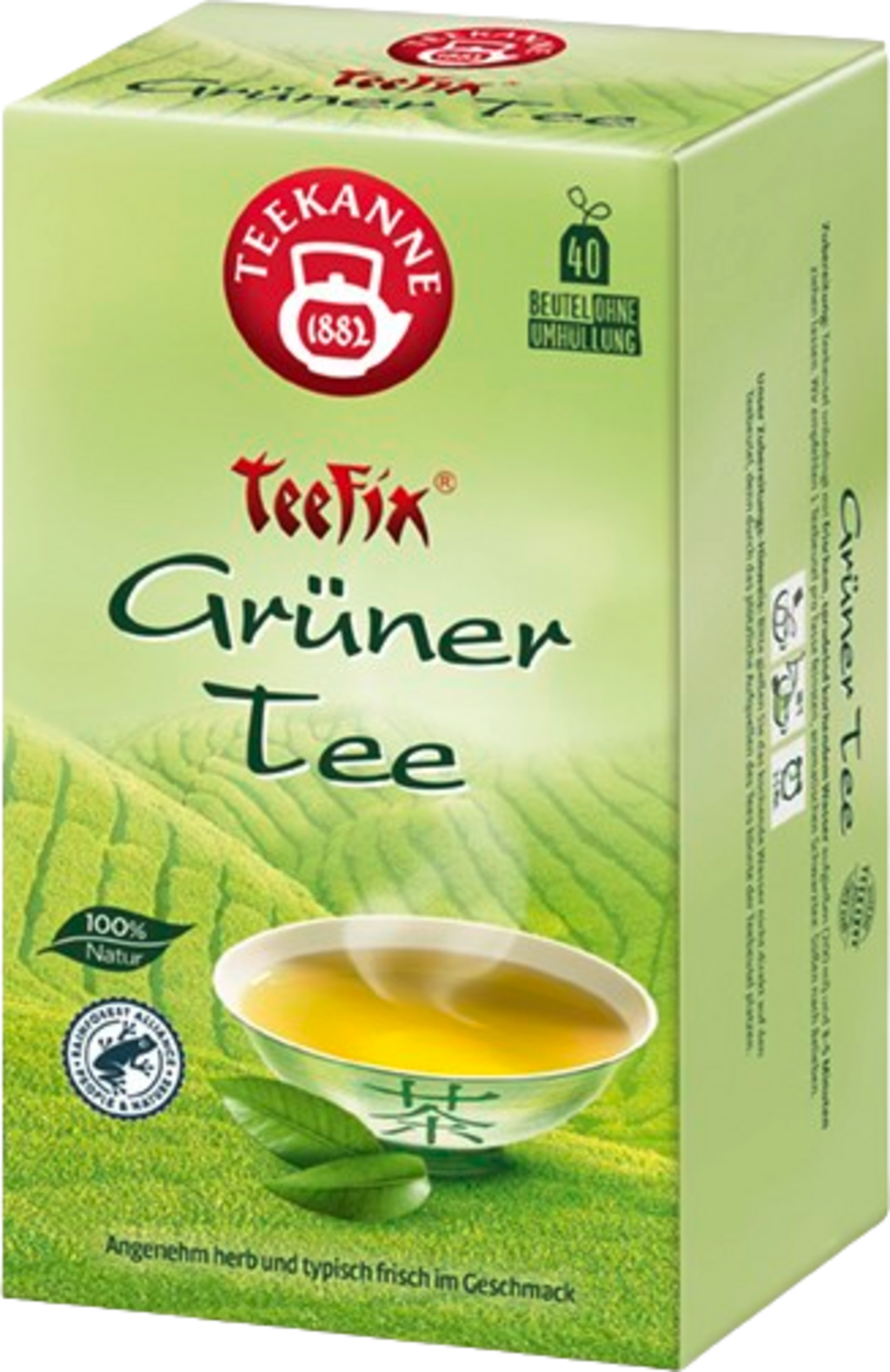 TEEKANNE Teefix Grüner Tee - 40 Doppelkammerbeutel
